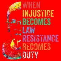 When Injustice Becomes Law Resist Resistance Santa Hat thumb 1