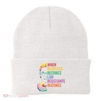 When Injustice Becomes Law Resist Resistance Beanie thumb 0