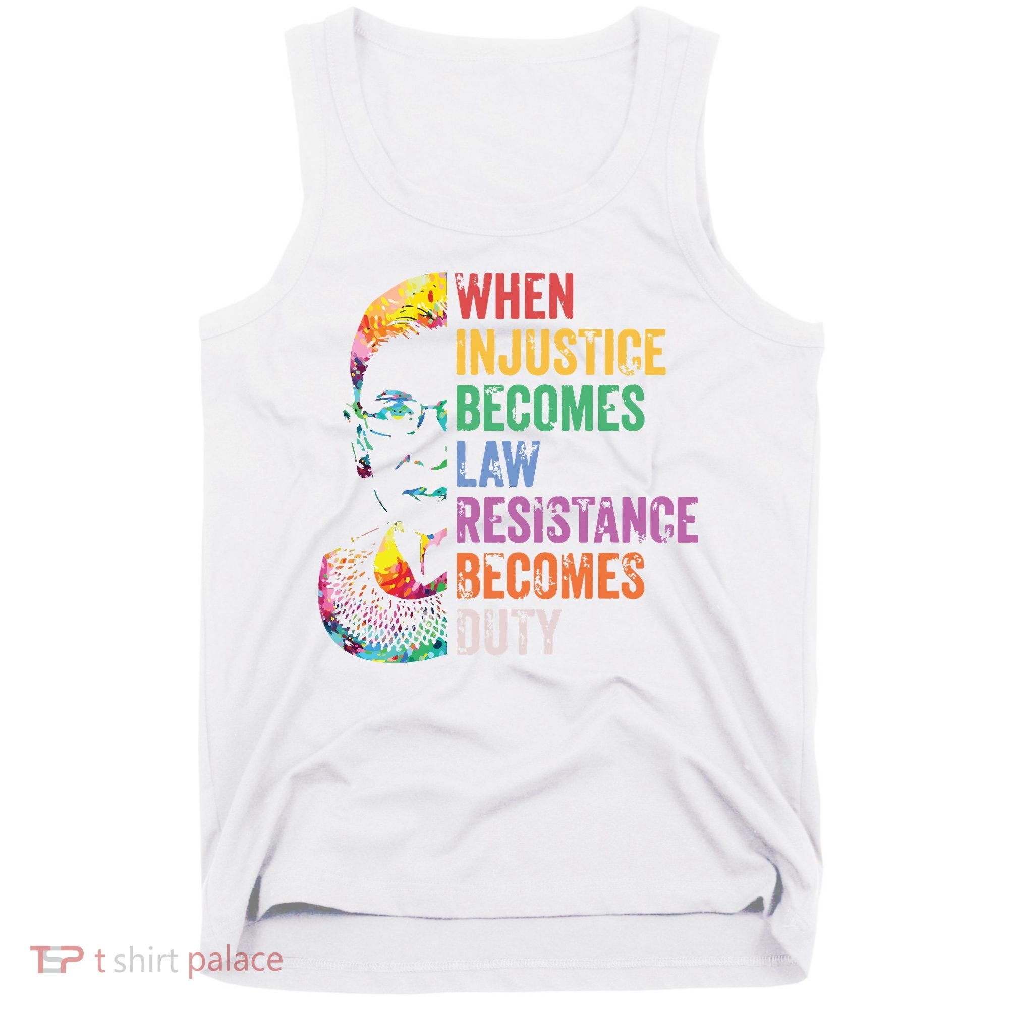 When Injustice Becomes Law Resist Resistance Tank Top