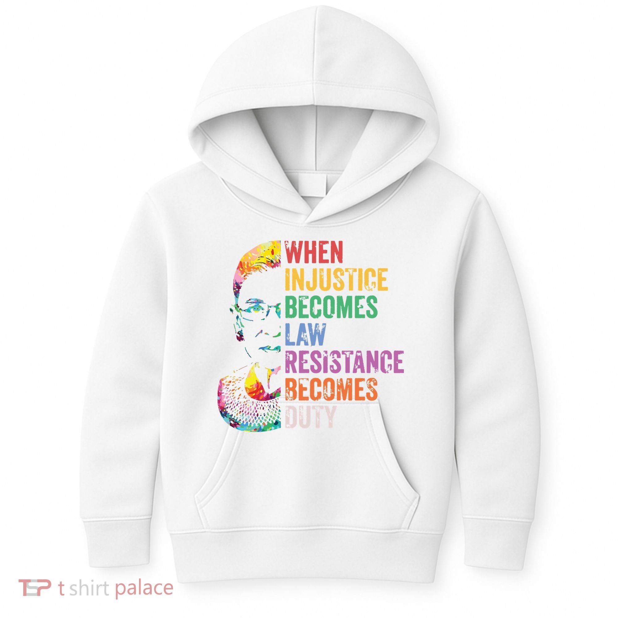 When Injustice Becomes Law Resist Resistance Kids Hoodie