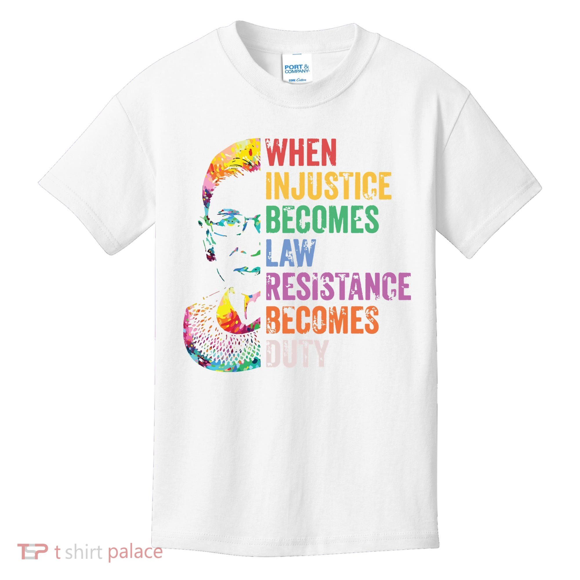 When Injustice Becomes Law Resist Resistance Kids T-Shirt