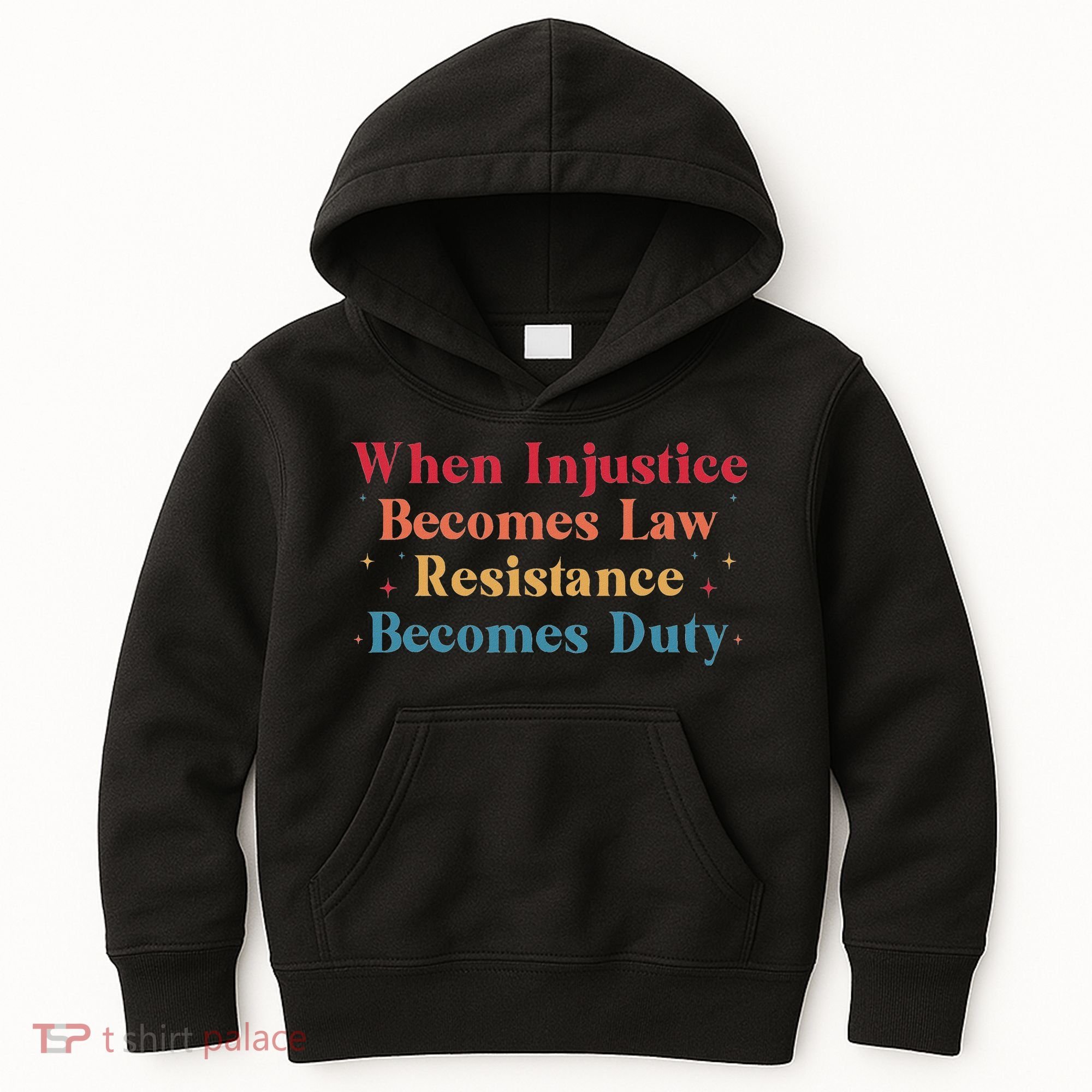 When Injustice Becomes Law Resistance Becomes Duty Retro Kids Hoodie