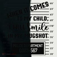 When It Comes to My Child I Will Smile In My Mugshot Women's Tri-Blend 3/4-Sleeve Raglan Shirt thumb 4