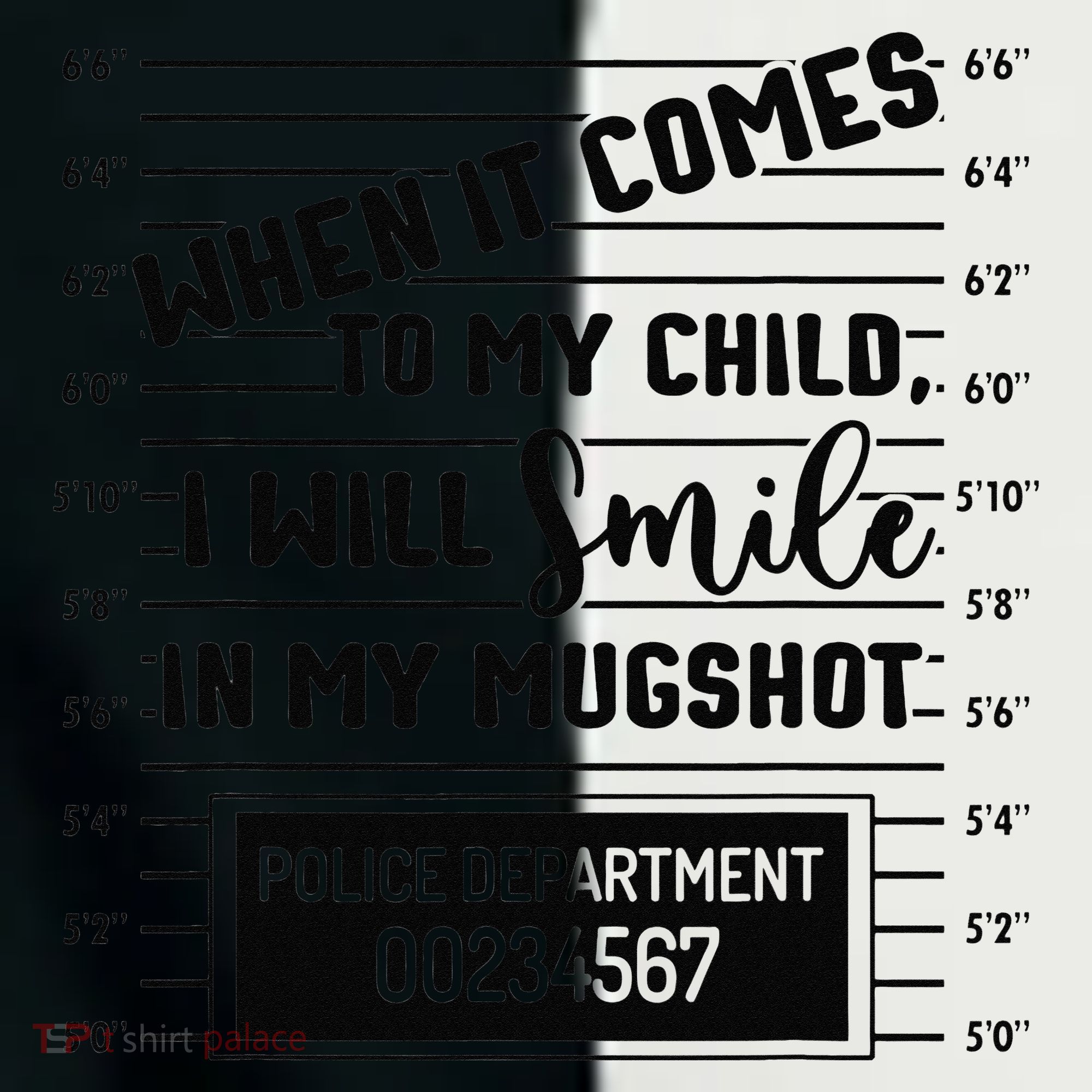 When It Comes to My Child I Will Smile In My Mugshot Women's Tri-Blend 3/4-Sleeve Raglan Shirt