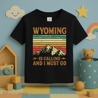 Wyoming Is Calling And I Must Go Toddler T-Shirt thumb 3