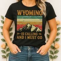 Wyoming Is Calling And I Must Go Women's T-Shirt thumb 2