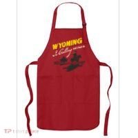 Wyoming Is Calling And I Must Go Apron thumb 0