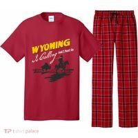 Wyoming Is Calling And I Must Go Pajama Set thumb 0