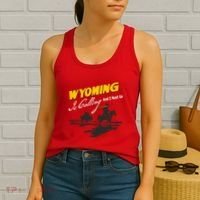 Wyoming Is Calling And I Must Go Women's Tank Top thumb 2