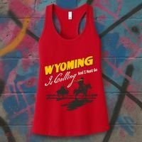 Wyoming Is Calling And I Must Go Women's Tank Top thumb 3