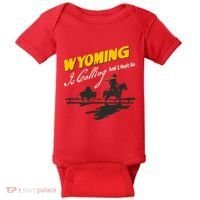 Wyoming Is Calling And I Must Go Baby Bodysuit thumb 0