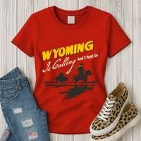 Wyoming Is Calling And I Must Go Women's T-Shirt thumb 3