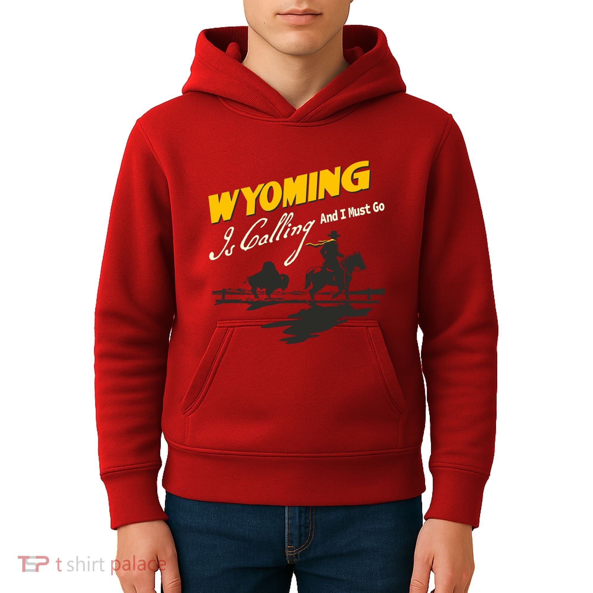 Wyoming Is Calling And I Must Go Kids Hoodie