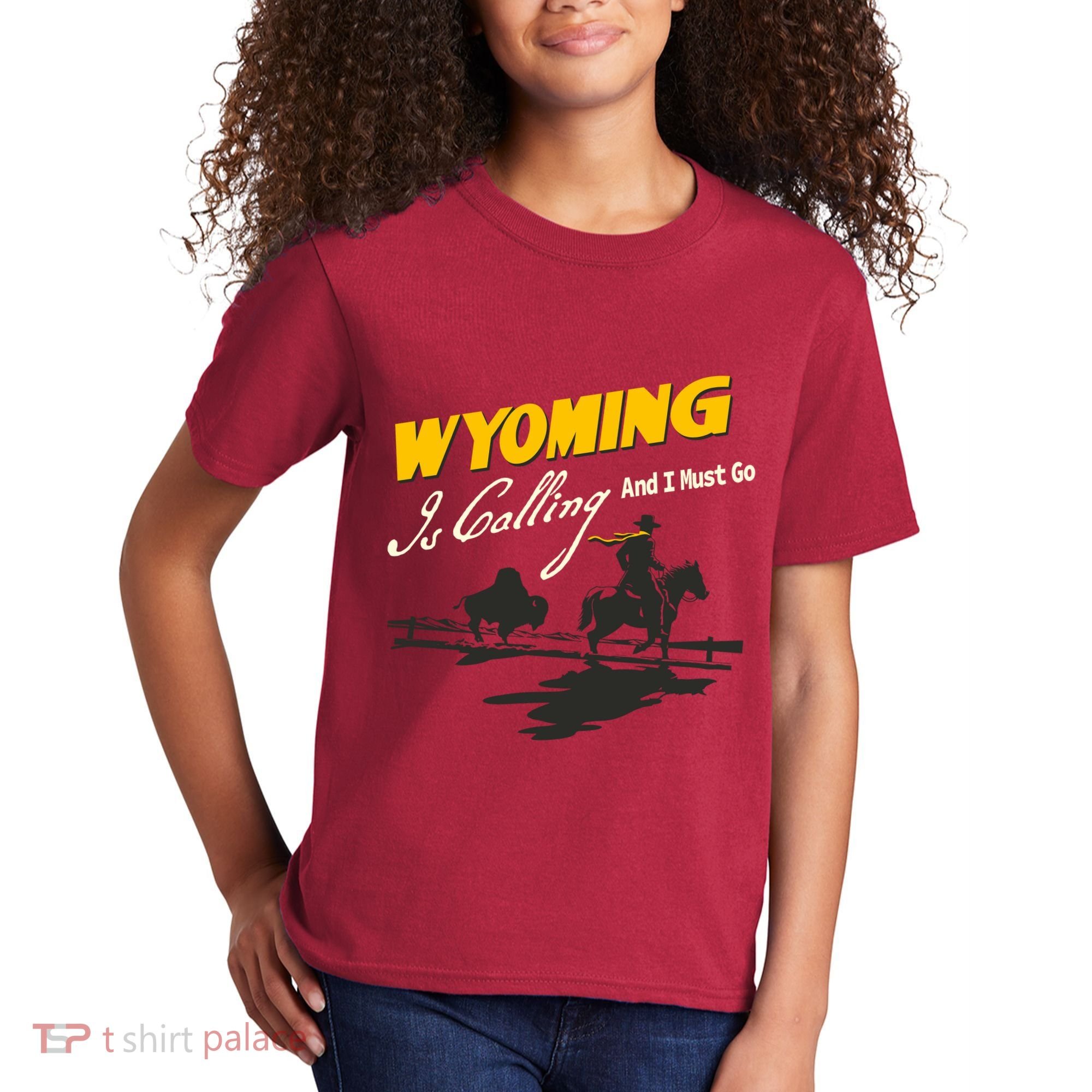 Wyoming Is Calling And I Must Go Kids T-Shirt
