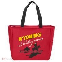 Wyoming Is Calling And I Must Go Tote Bag thumb 0