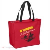 Wyoming Is Calling And I Must Go Tote Bag thumb 2