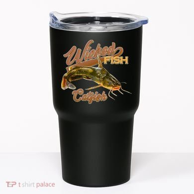 Wicked Fish Catfish Fishing Tumbler