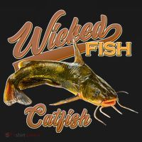 Wicked Fish Catfish Fishing Ornament thumb 1