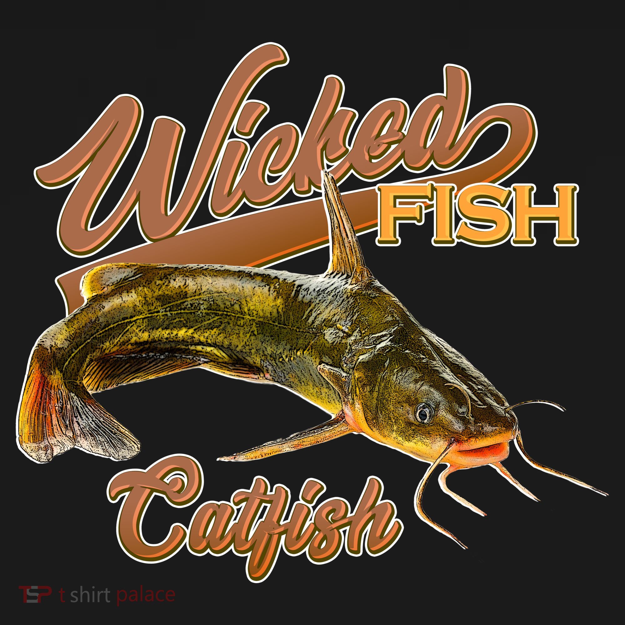 Wicked Fish Catfish Fishing Ornament