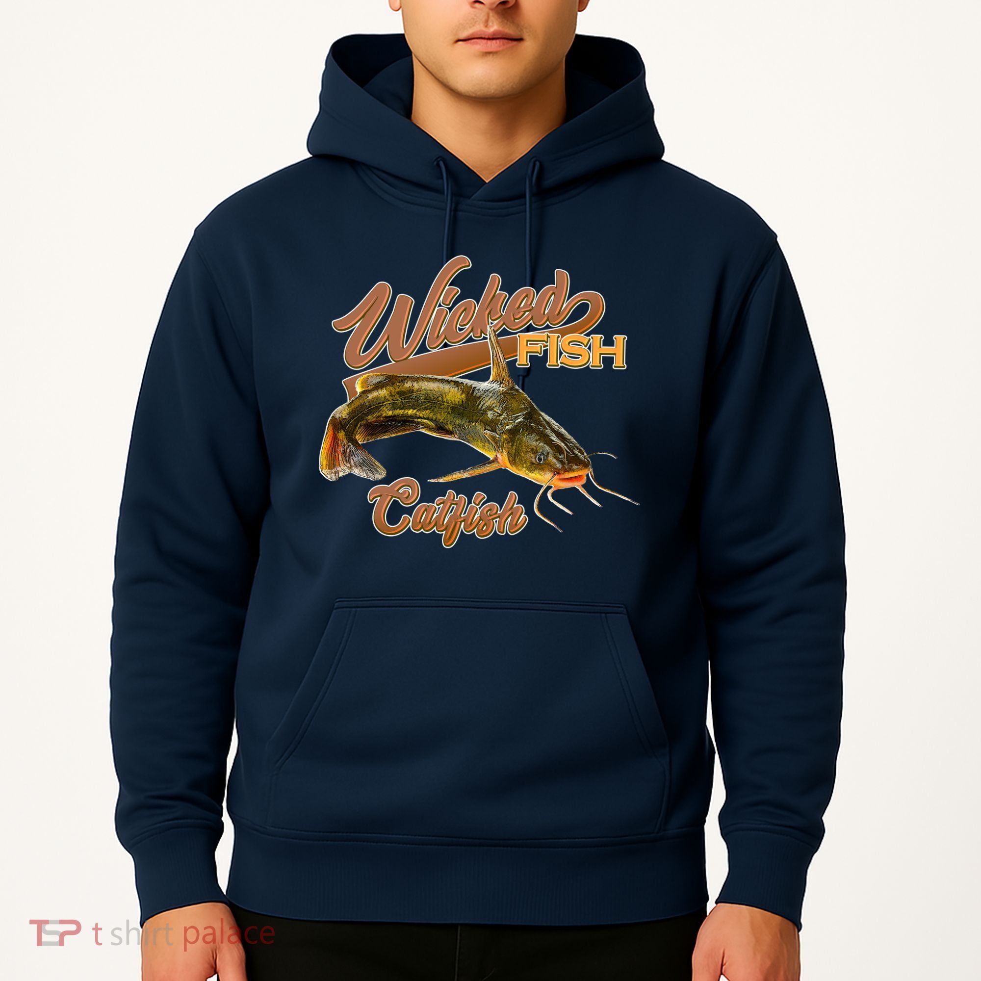 Wicked Fish Catfish Fishing Hoodie
