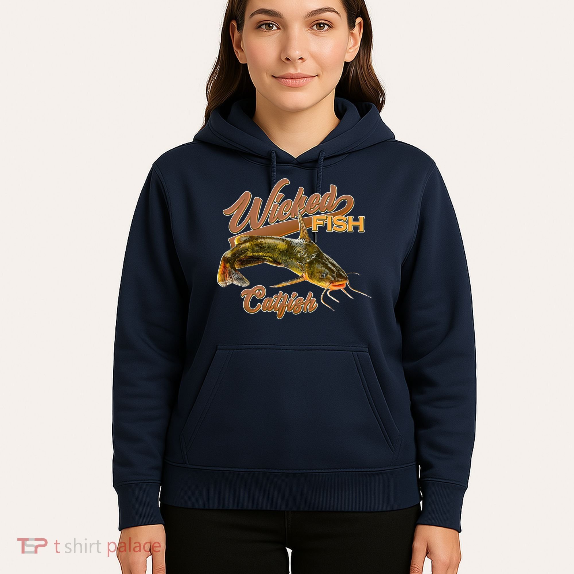 Wicked Fish Catfish Fishing Hoodie
