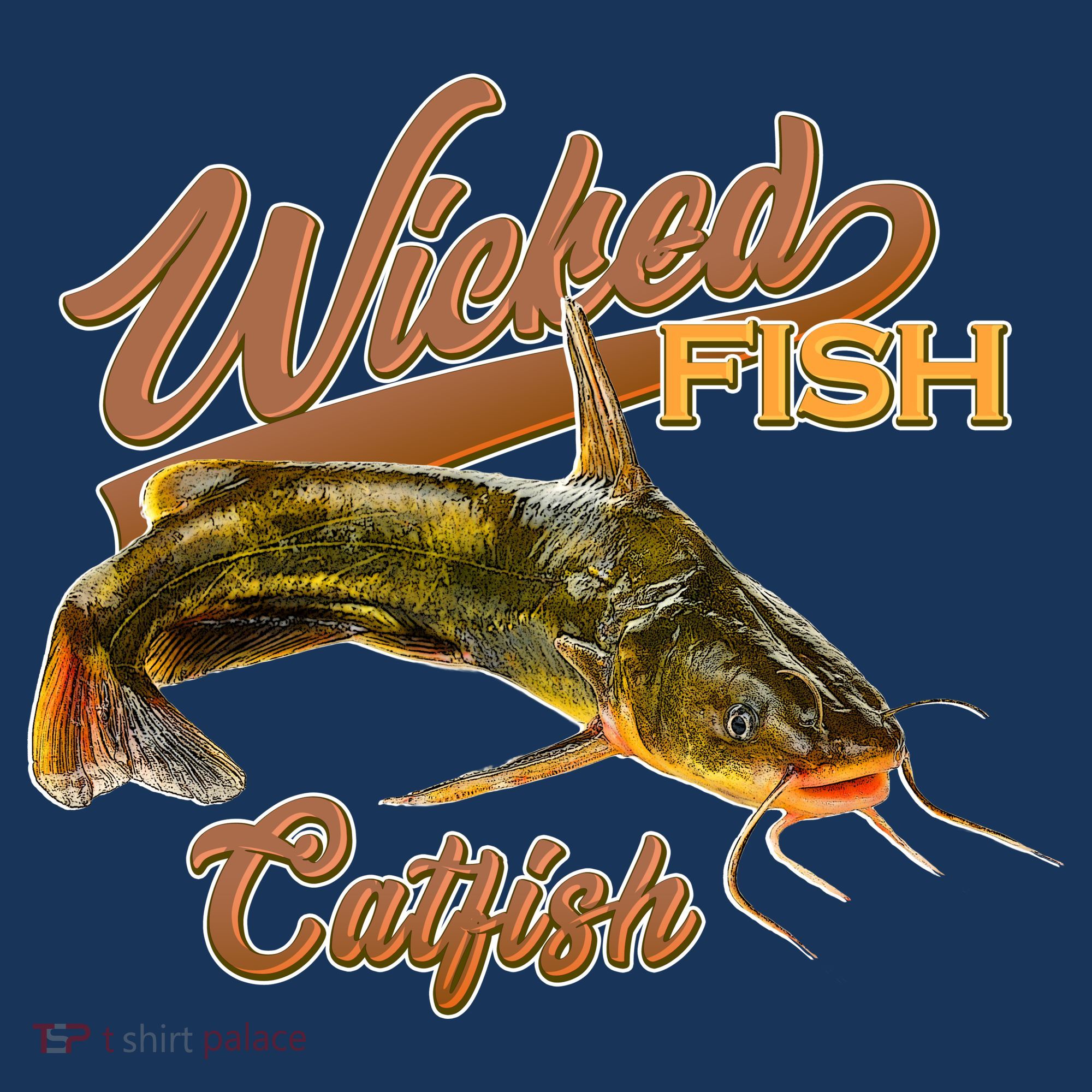 Wicked Fish Catfish Fishing Long Sleeve Shirt