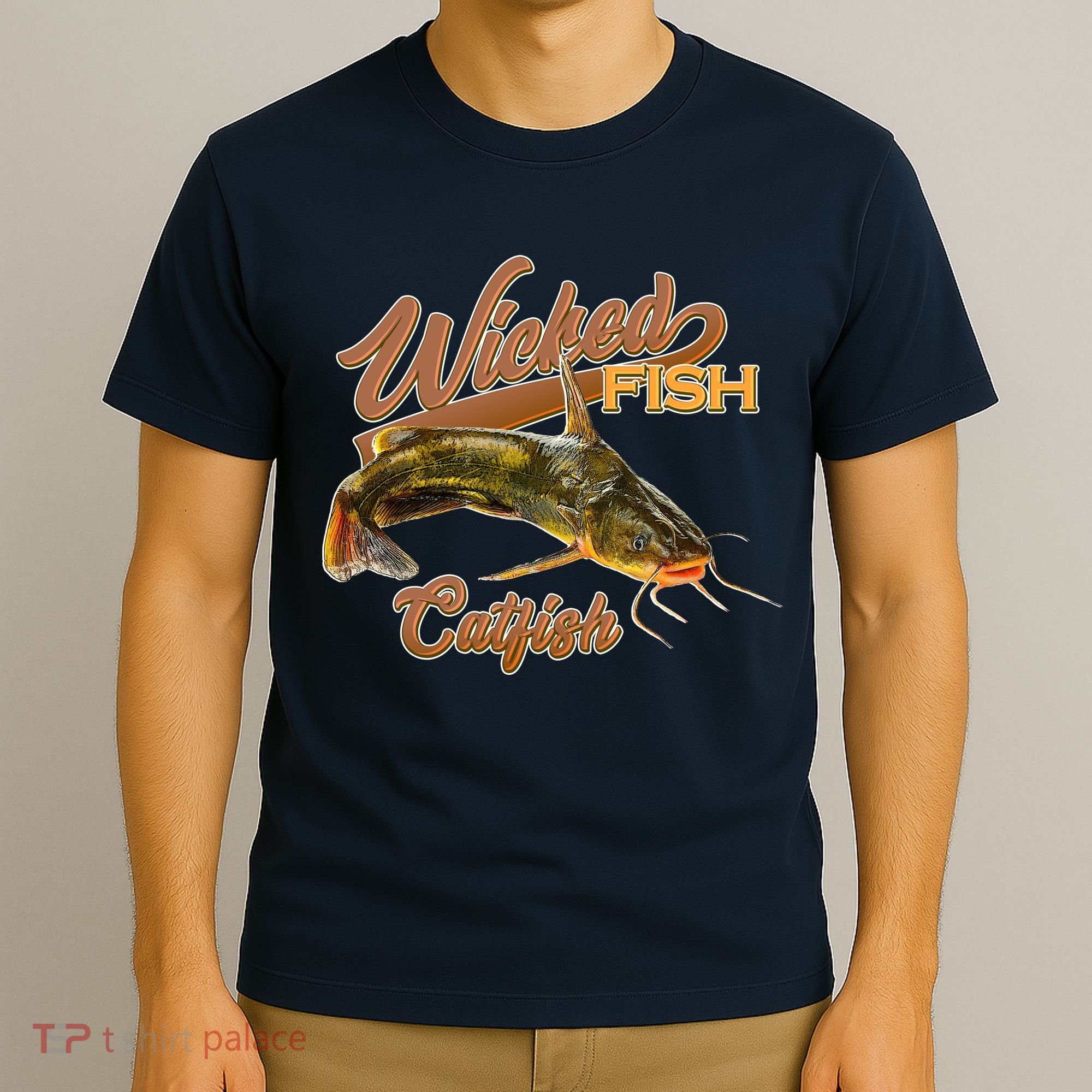 Wicked Fish Catfish Fishing T-Shirt