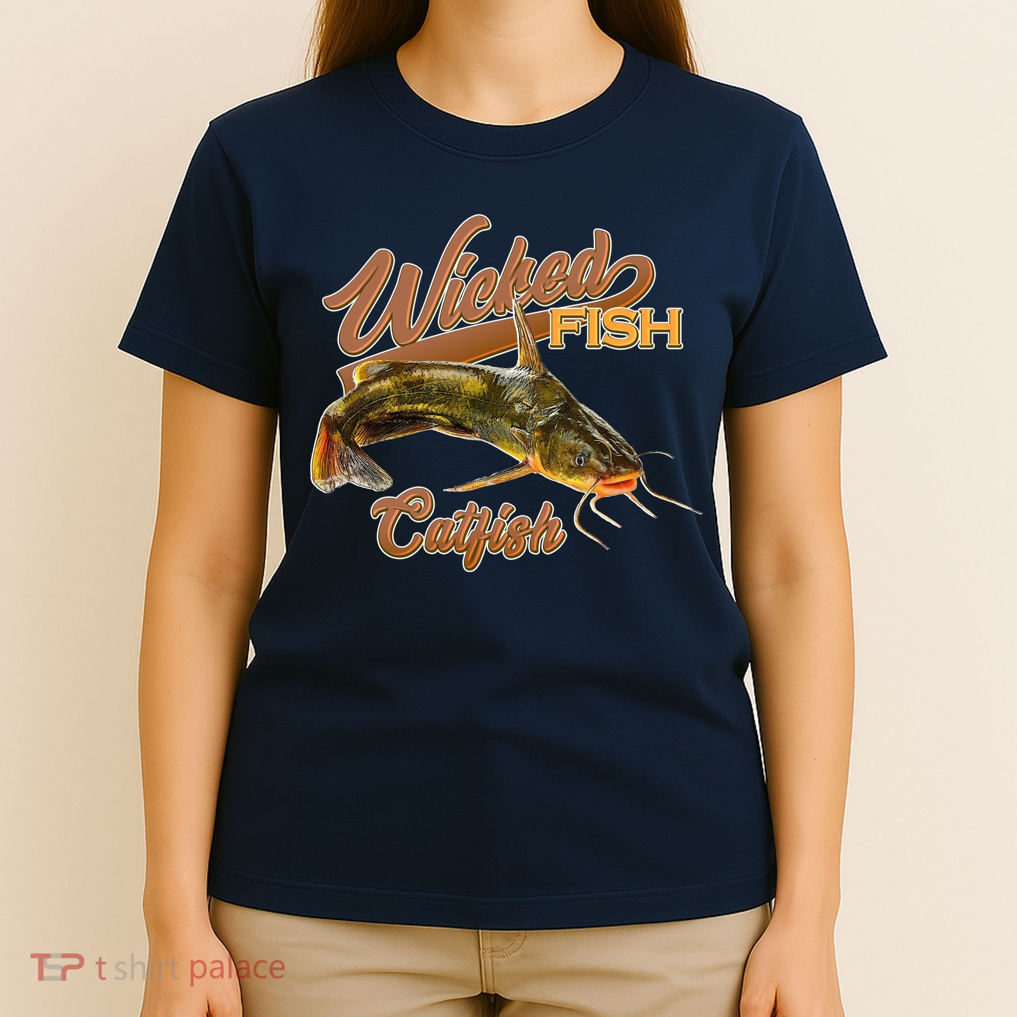 Wicked Fish Catfish Fishing T-Shirt