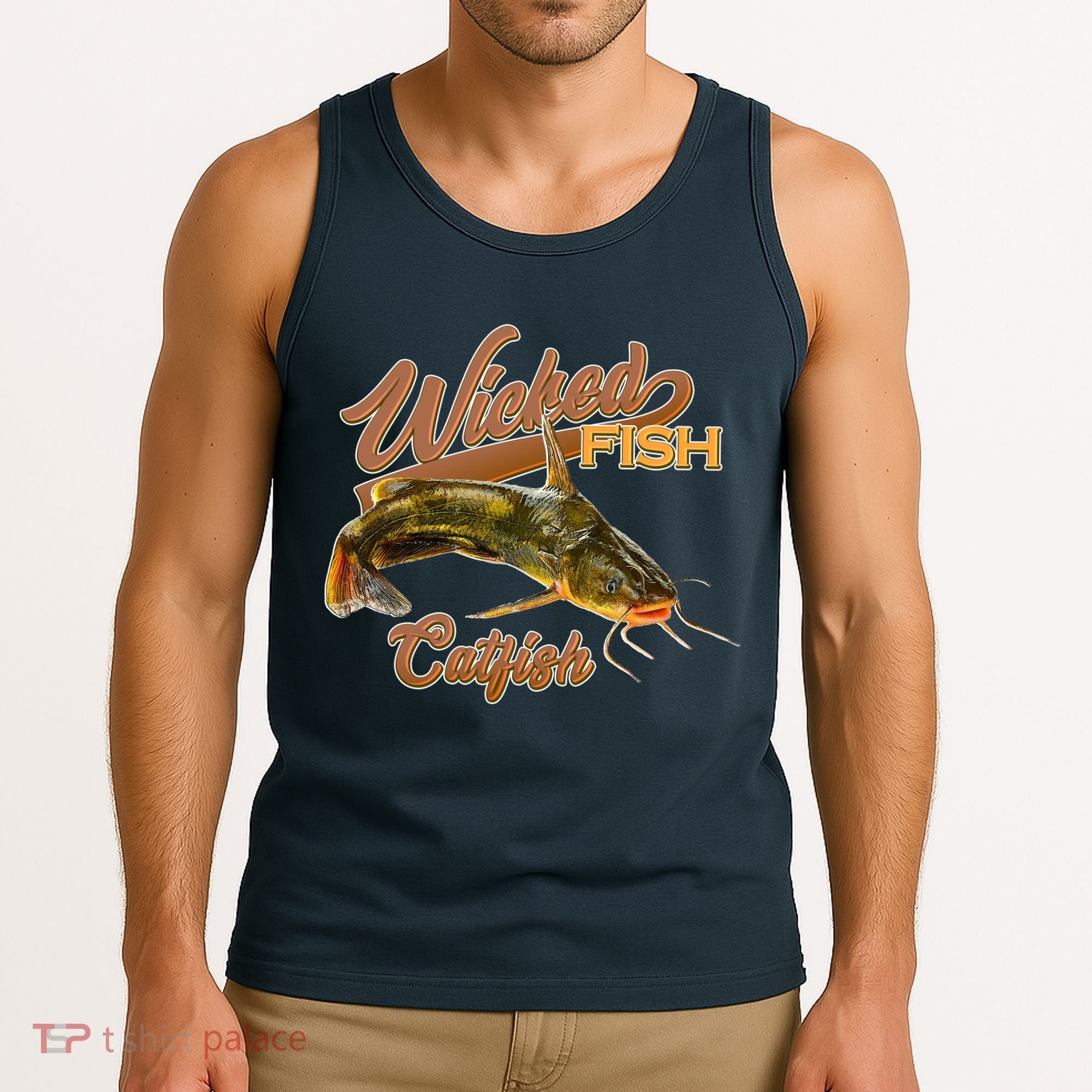 Wicked Fish Catfish Fishing Tank Top