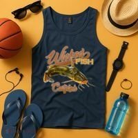 Wicked Fish Catfish Fishing Tank Top thumb 4
