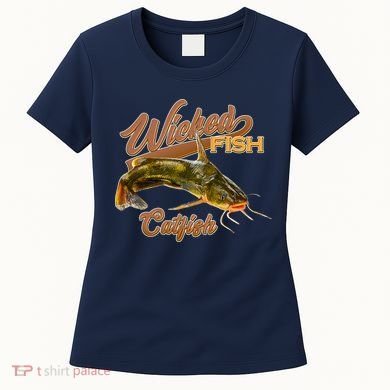 Wicked Fish Catfish Fishing Women's T-Shirt