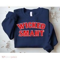 Wicked Smaht Smart Boston Massachusetts Sweatshirt thumb 2