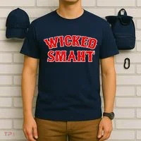 Wicked Smaht Smart Boston Massachusetts T-Shirt thumb 6