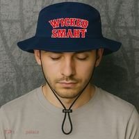 Wicked Smaht Smart Boston Massachusetts Bucket Hat thumb 2