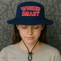 Wicked Smaht Smart Boston Massachusetts Bucket Hat thumb 3