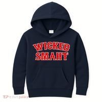 Wicked Smaht Smart Boston Massachusetts Kids Hoodie thumb 0