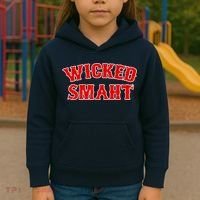 Wicked Smaht Smart Boston Massachusetts Kids Hoodie thumb 3