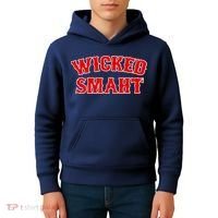 Wicked Smaht Smart Boston Massachusetts Kids Hoodie thumb 4