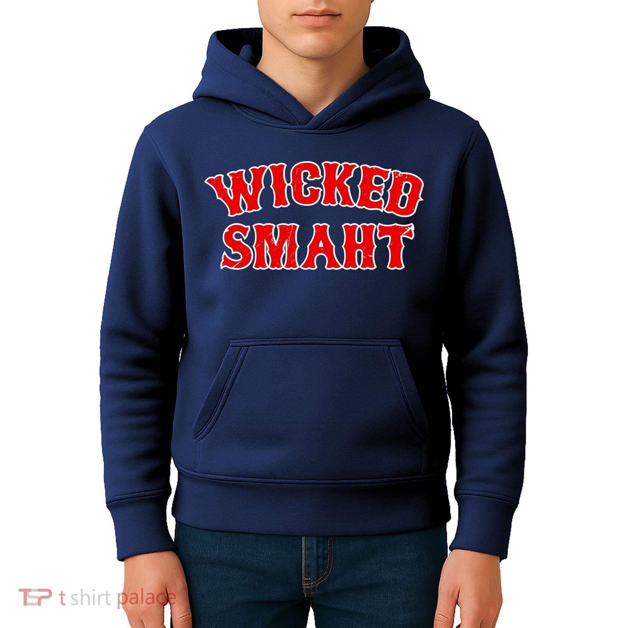 Wicked Smaht Smart Boston Massachusetts Kids Hoodie