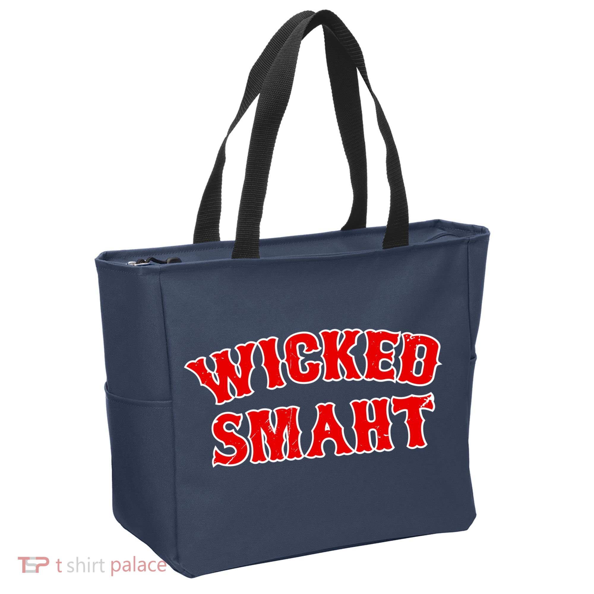 Wicked Smaht Smart Boston Massachusetts Tote Bag