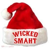 Wicked Smaht Smart Boston Massachusetts Santa Hat thumb 0