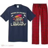 When In Doubt Go To The Library Book Lovers Pajama Set thumb 0
