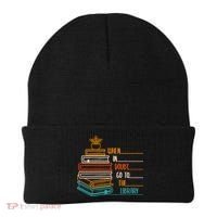 When In Doubt Go To The Library Funny Sarcastic Book Reading Meaningful Gift Beanie thumb 0