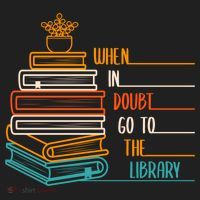 When In Doubt Go To The Library Funny Sarcastic Book Reading Meaningful Gift Hat thumb 2