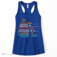When In Doubt Go To The Library Funny Sarcastic Book Reading Meaningful Gift Women's Tank Top thumb 0