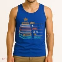 When In Doubt Go To The Library Funny Sarcastic Book Reading Meaningful Gift Tank Top thumb 3