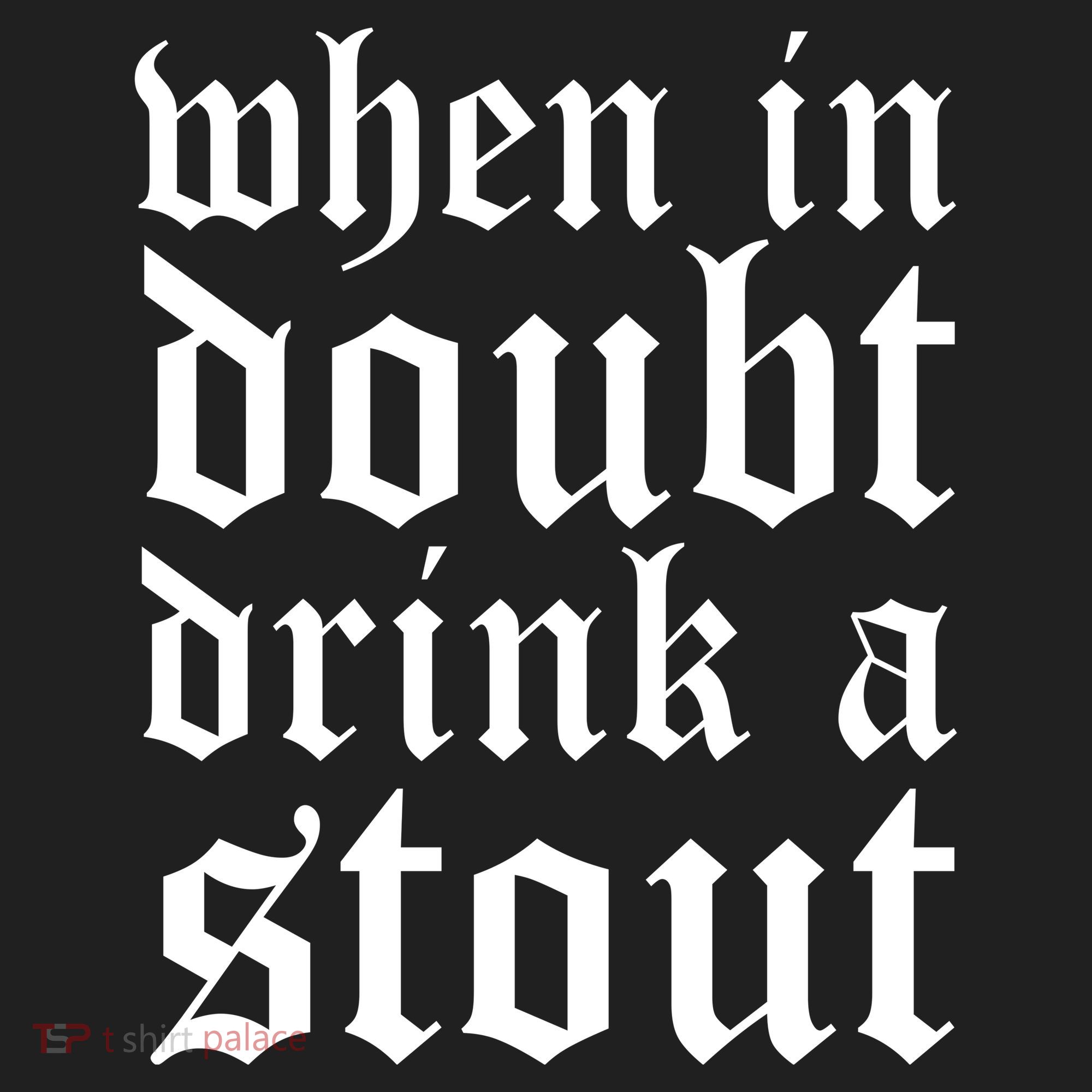 When In Doubt Drink A Stout Oktoberfest Funny Beanie