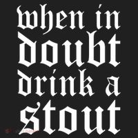 When In Doubt Drink A Stout Oktoberfest Funny Golf Towel thumb 3