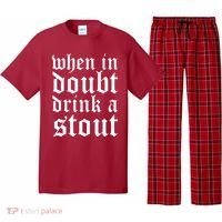 When In Doubt Drink A Stout Oktoberfest Funny Pajama Set thumb 0