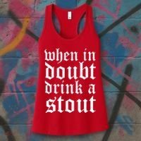 When In Doubt Drink A Stout Oktoberfest Funny Women's Tank Top thumb 3